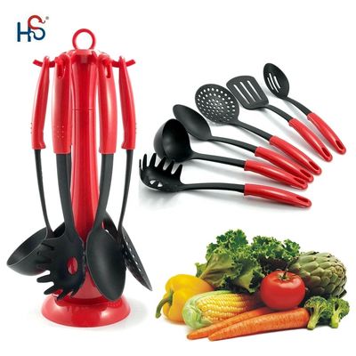 Conjunto de utensílios de cozinha de nylon resistentes a altas temperaturas