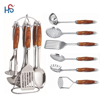 Conjunto de utensílios de cozinha de aço inoxidável ecológicos para aparelhos de cozinha profissionais