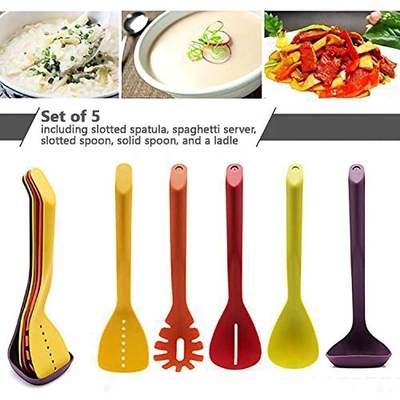 Conjunto de utensílios de cozinha compactos de 5 peças para cozinhar sem problemas