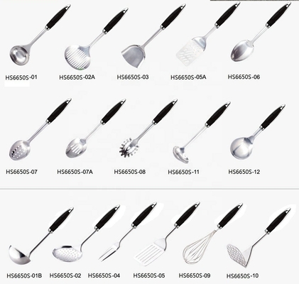 Conjunto de utensílios de cozinha de aço inoxidável ecológicos para aparelhos de cozinha profissionais