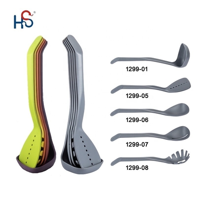 Cozinhar sem estofos Feito Elegante 5 Peças Compacto utensílios de nidificação Conjunto em cores vibrantes