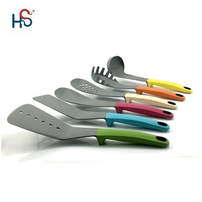 Baby Holiday Pink utensílios de cozinha conjunto Ferramentas de cozinha TPR PP manuseio utensílios de cozinha únicos