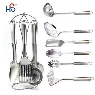Utensílios de aço inoxidável para cozinha OEM Logotipo Acessórios metálicos Ferramentas