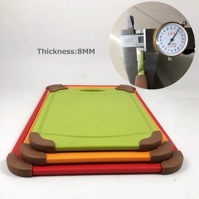 Placa de corte de plástico espessura de 8 mm para a cozinha cortar vegetais cortador ferramentas domésticas