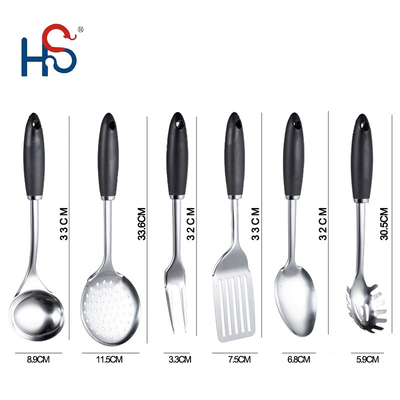 Utensílios de manuseio de aço inoxidável para cozinha doméstica e comercial em qualquer cor
