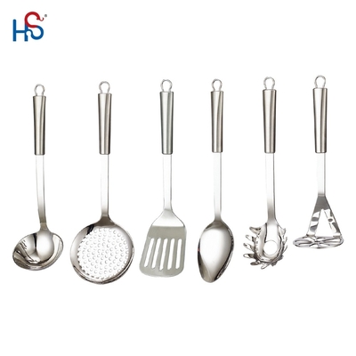 Conjunto de utensílios de cozinha de aço inoxidável de 7 peças sustentável para especificações ODM ou OEM