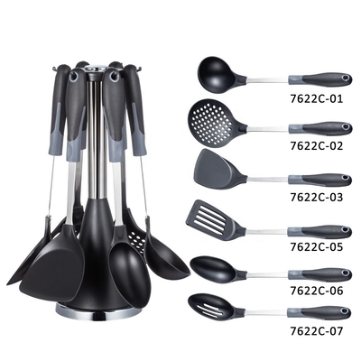 Compacto Kitchen Designs Kitchenware de aço inoxidável com utensílios de metal incluídos