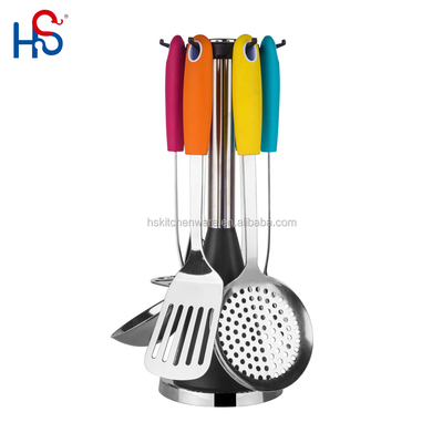 Metal Kitchen Cookware Food Turner Sets de aço inoxidável Logotipo personalizado aceitável