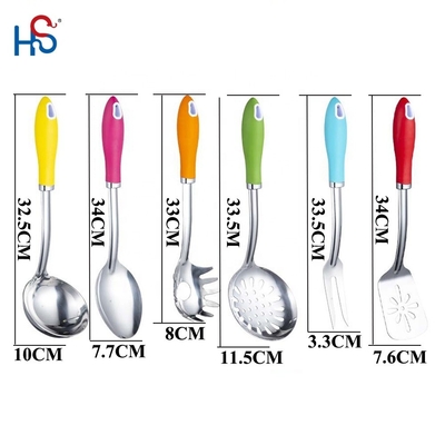 Conjunto de utensílios de aço inoxidável de tipo metálico para utensílios de cozinha retrô sustentáveis