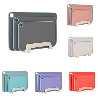 Tabuleiro de corte de cozinha TPR Set Tabuleiros de corte coloridos para ferramentas e utensílios de cozinha