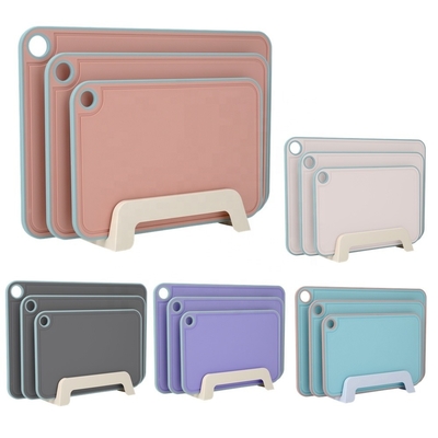 Tabuleiro de corte de cozinha TPR Set Tabuleiros de corte coloridos para ferramentas e utensílios de cozinha