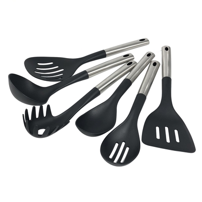 Kitchenware Sustentável Set de Nylon Acessórios de cozinha Ladle de Nylon Skimmer Turner Colheres