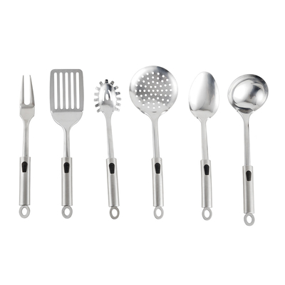 Exemplo Acessórios de cozinha de aço inoxidável Ferramentas de impressão de seda ou logotipo gravado