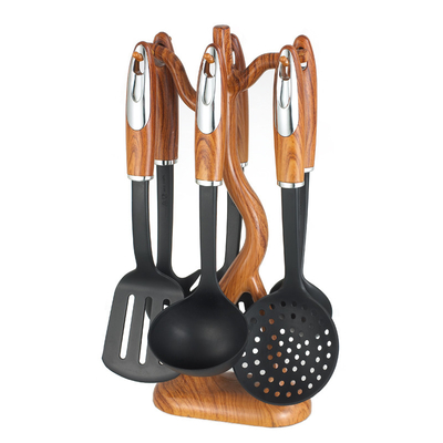 Kit de utensílios de cozinha de nylon resistente ao calor Kit de utensílios de cozinha não pegajoso Kit de utensílios de cozinha utensílios de cozinha colher Turner Acessórios