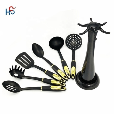 Kit de utensílios de cozinha de nylon resistente ao calor Kit de utensílios de cozinha não pegajoso Kit de utensílios de cozinha utensílios de cozinha colher Turner Acessórios