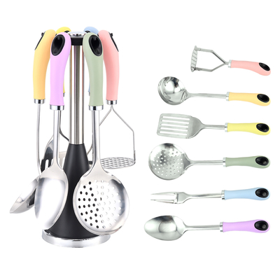 Ferramentas de cozinha doméstica nórdica com Macaron Color e TPR Material Acessórios de cozinha