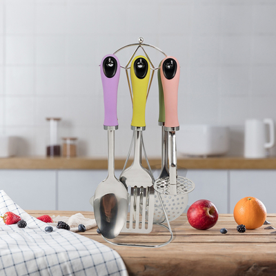 Ferramentas de cozinha doméstica nórdica com Macaron Color e TPR Material Acessórios de cozinha