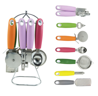Set de cozinha de aço inoxidável Ferramentas de cozinha utensílios para a sua experiência de cozinha