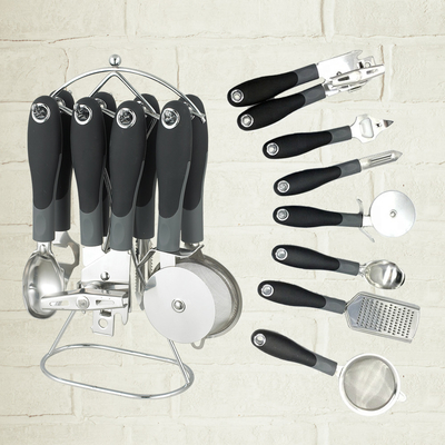 Conjunto de 8 peças de Ferramentas de cozinha de aço inoxidável utensílios multifuncionais para cozinhar