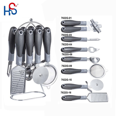 Conjunto de 8 peças de Ferramentas de cozinha de aço inoxidável utensílios multifuncionais para cozinhar