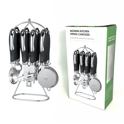 ABS Sustentável manuseio de aço inoxidável 430 utensílios de cozinha para necessidades de cozinha duráveis