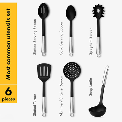 Acessórios de cozinha e de uso doméstico Conjunto de utensílios de aço inoxidável para cozinha polivalente