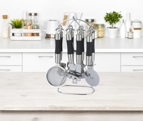 Logotipo de Impressão de Seda 7 Peças Ferramentas de Cozinha Gadgets Conjunto para cozinhar conveniente e elegante