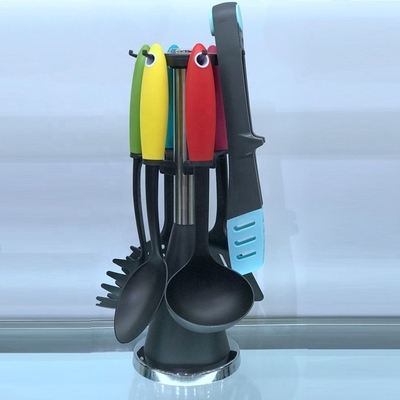 Utensílios de cozinha Conjunto de colheres de cozinha de nylon resistentes ao calor Turner Skimmer Pasta Server