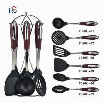 Apoio de amostras Sustentável Casa Fashion Set Nylon Eletrodomésticos de cozinha Ferramentas de cozinha