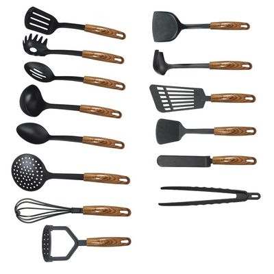 Conjunto de utensílios de cozinha de nylon resistentes a altas temperaturas