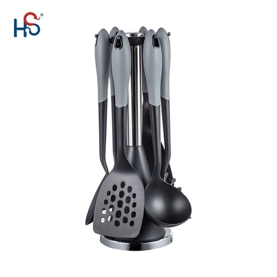 Conjunto de utensílios de cozinha resistentes ao calor de 6 peças Nylon 66 antiaderente para cozinhar sem problemas