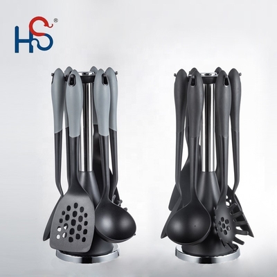 Conjunto de utensílios de cozinha resistentes ao calor de 6 peças Nylon 66 antiaderente para cozinhar sem problemas