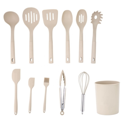 9/10/11/12pcs Resistente ao calor BPA livre ferramentas de cozinha de silicone espátula conjunto qualquer cor