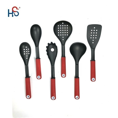 PA66 Ferramentas de cozinha de plástico multifunção de 6 peças para servir e cozinhar