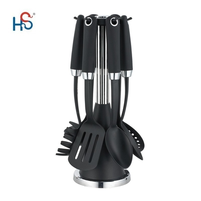 7pcs Kitchen Tool Set Nylon utensílios de cozinha chineses ferramentas com cor personalizada