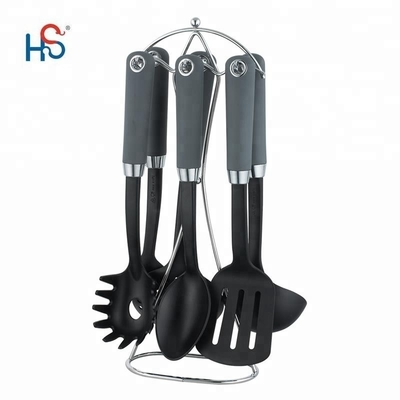 7pcs Kitchen Tool Set Nylon utensílios de cozinha chineses ferramentas com cor personalizada