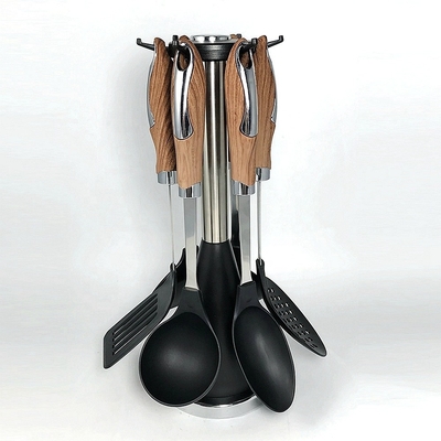 Home utensílios de cozinha Resistente ao calor colheres de cozinha com PA66 Tipo de plástico e material