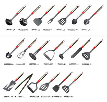 2023 utensílios de cozinha conjuntos de utensílios de nylon para cozinha profissional
