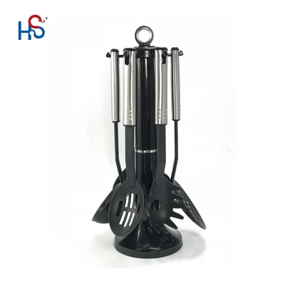 Conjunto de utensílios de cozinha feitos de aço inoxidável com alça resistente ao calor até 210C