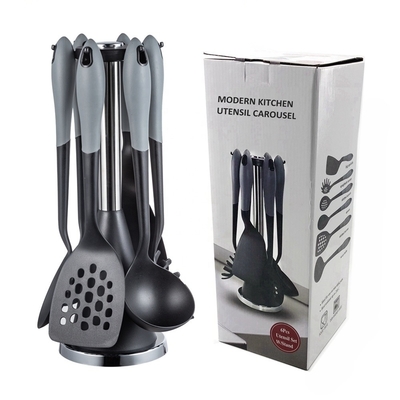 Ferramentas de cozinha de nylon PA66 antiaderente utensílios resistentes ao calor conjuntos de utensílios de cozinha de silicone