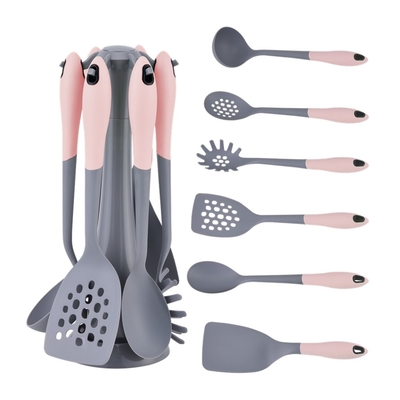 Conjunto de utensílios de cozinha essenciais Ferramentas de cozinha antiaderentes para utensílios de cozinha de silicone