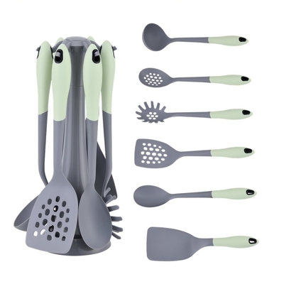 Conjunto de utensílios de cozinha essenciais Ferramentas de cozinha antiaderentes para utensílios de cozinha de silicone