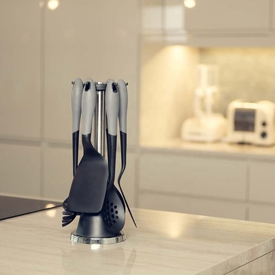 Conjunto de utensílios de cozinha essenciais Ferramentas de cozinha antiaderentes para utensílios de cozinha de silicone