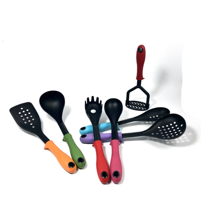 Eco-Friendly Solid Spoon Food Turner Spatula Slotted Spoon Whisk Acacia Silicon utensílios de cozinha