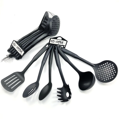 Conjunto de ferramentas de cozinha de nylon para produção de colheres de salada e ferramentas de mesa de cozinha verde
