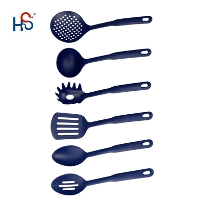 Conjunto de ferramentas de cozinha de nylon para produção de colheres de salada e ferramentas de mesa de cozinha verde