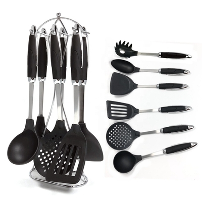 Ferramentas de cozinha de nylon não pegajoso de 7 pcs