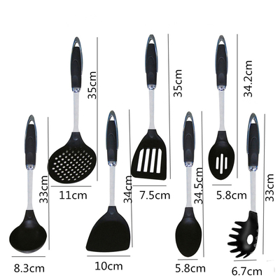 Ferramentas de cozinha de nylon não pegajoso de 7 pcs