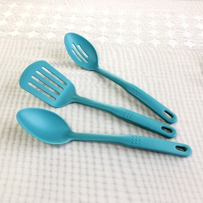 Modern Nylon Handle Ladle Utensil para servir Sopa Sauce Minestra e Pasta Design Preto
