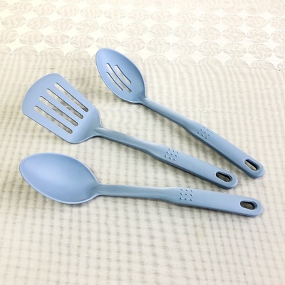 Modern Nylon Handle Ladle Utensil para servir Sopa Sauce Minestra e Pasta Design Preto